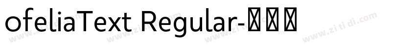 0feliaText Regular字体转换